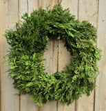 Non decorated Cedar Wreath 30"
