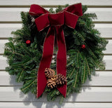 Contemporary Balsam Wreath 22"