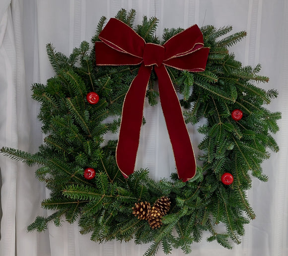 Contemporary Balsam Wreath 30