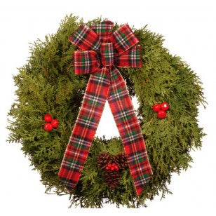 Holiday Cedar Wreath 22