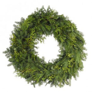 Non decorated Mixed Wreath 22"